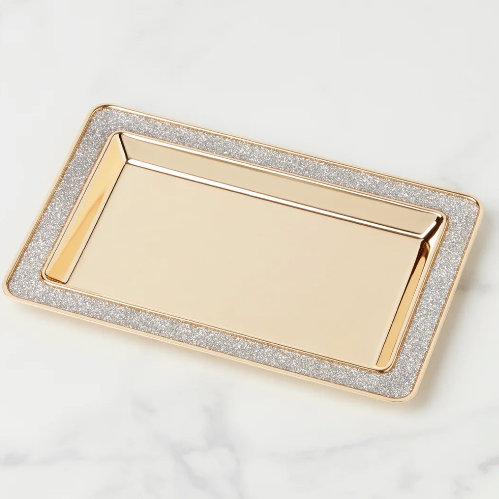 Elegant Gold and Silver Tray